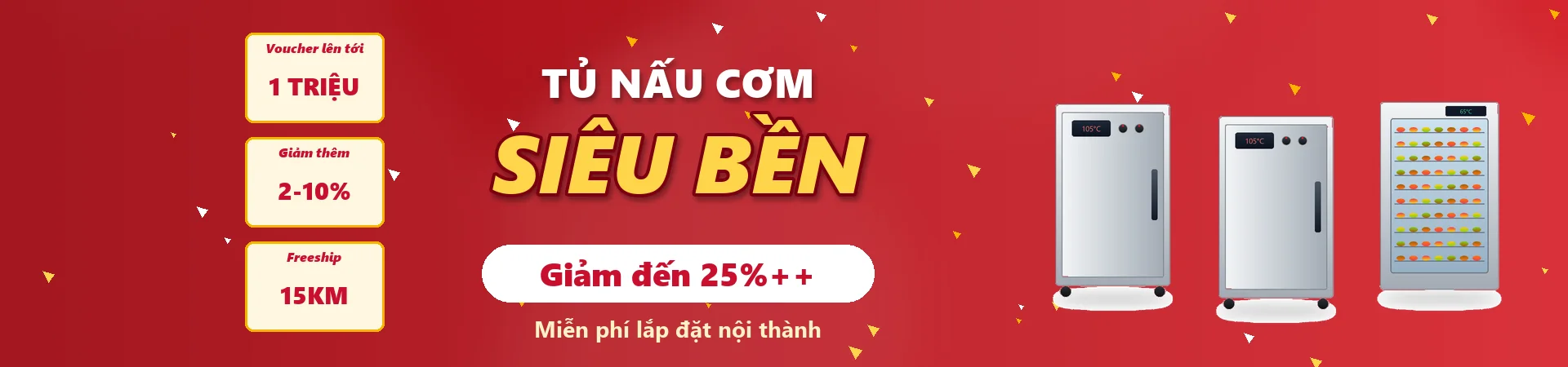 Tủ nấu cơm siêu bền