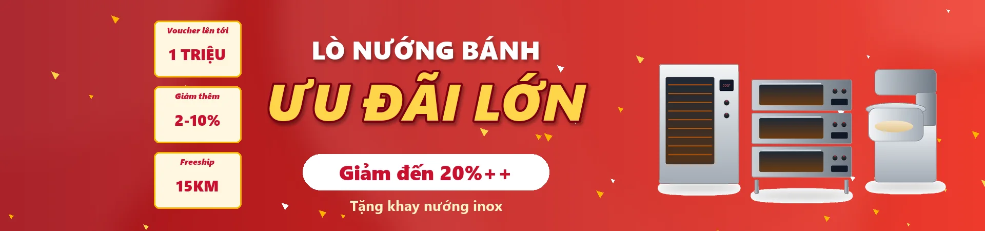 Lò nướng bánh ưu đãi lớn