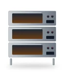 Lò nướng bánh mì 3 tầng 6 khay – ảnh thực tế